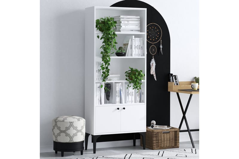 Desgrar Bokhylla 60x175 cm - Vit - Förvaring - Hylla - Bokhylla