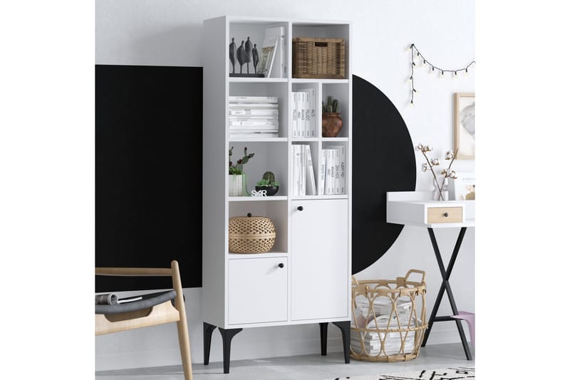 Desgrar Bokhylla 60x175 cm - Vit - Förvaring - Hylla - Bokhylla