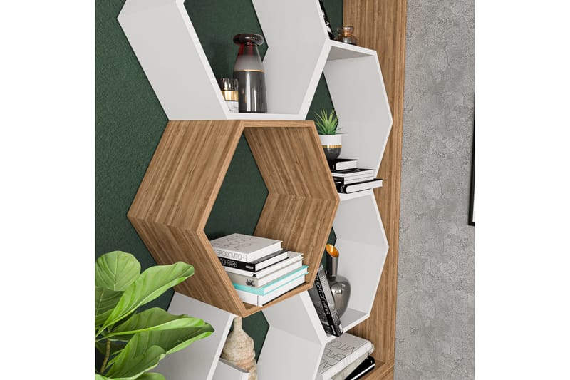 Desgrar Bokhylla 90x140 cm - Vit - Förvaring - Hylla - Bokhylla