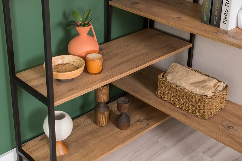 Edra Bokhylla 94 cm - Brun/Svart - Förvaring - Hylla - Bokhylla