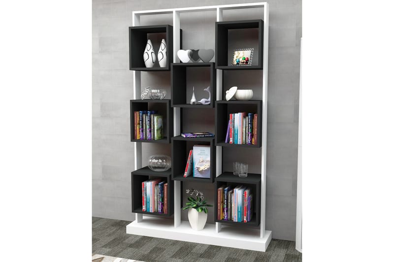 Edwars Bokhylla - Vit/Svart - Förvaring - Hylla - Bokhylla