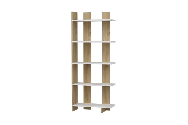 Elas Bokhylla 62x25 cm Vit/Brun - Hanah Home - Förvaring - Hylla - Bokhylla