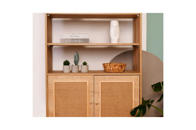 Bokhylla Elili Ek - Brun - Förvaring - Hylla - Bokhylla