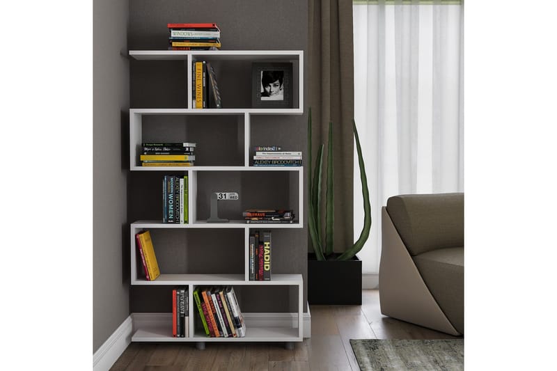 Elrasmo Bokhylla - Vit - Förvaring - Hylla - Bokhylla