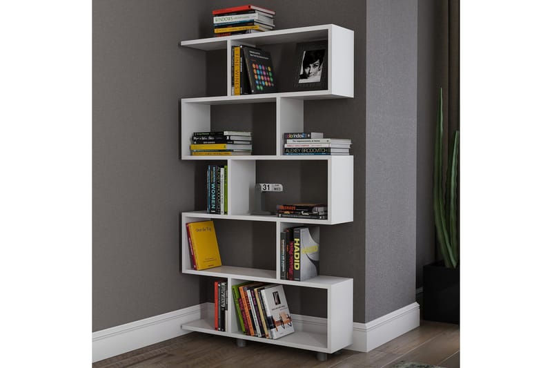 Elrasmo Bokhylla - Vit - Förvaring - Hylla - Bokhylla