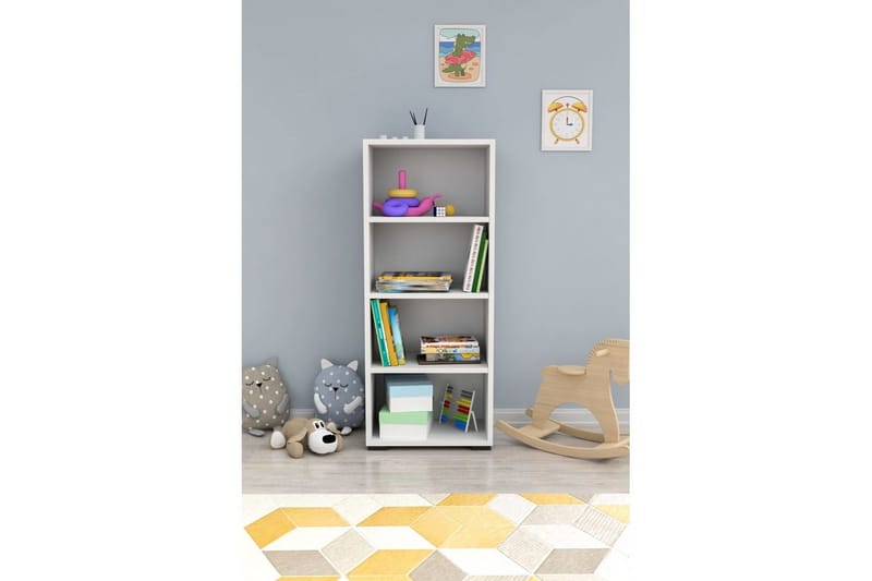 Bokhylla Emera Vit - Vit - Förvaring - Hylla - Bokhylla