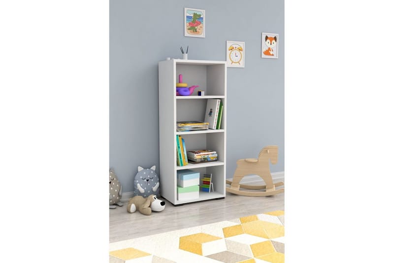 Bokhylla Emera Vit - Vit - Förvaring - Hylla - Bokhylla