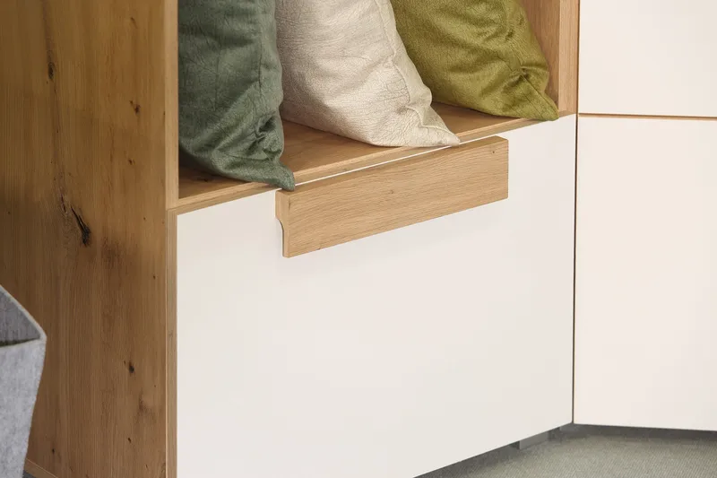 Eochar Hylla 90 cm - Brun/Vit - Förvaring - Hylla - Bokhylla