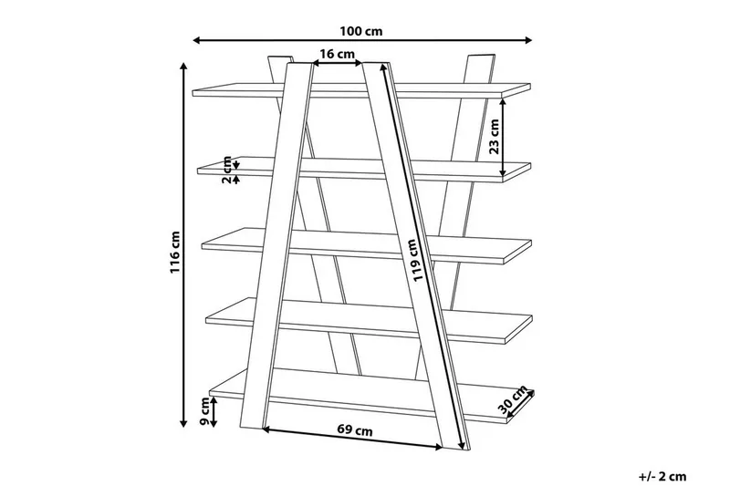 Escalante Hylla 100 cm - Trä/Natur - Förvaring - Hylla - Bokhylla
