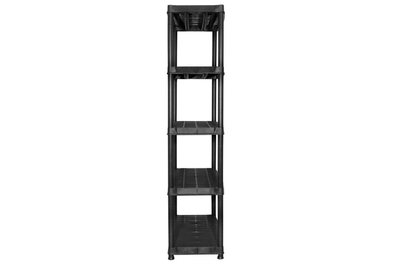 Förvaringshylla 5 hyllor svart 91,5x45,7x185 cm plast - Svart - Förvaring - Hylla - Bokhylla