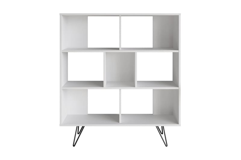 Frascone Bokhylla 120x30 cm 4 Hyllor, Vit