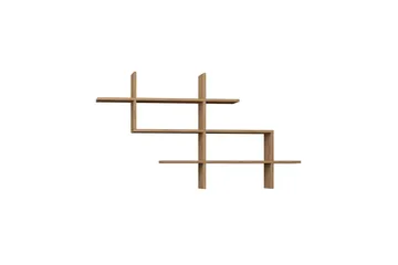 Halic Bokhylla 150x22 cm Brun - Hanah Home - Förvaring - Hylla - Vägghylla