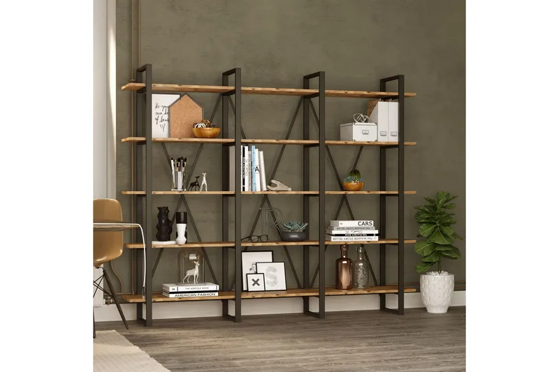 Hardyng Bokhylla 34x2120 cm - Natur - Förvaring - Hylla - Bokhylla