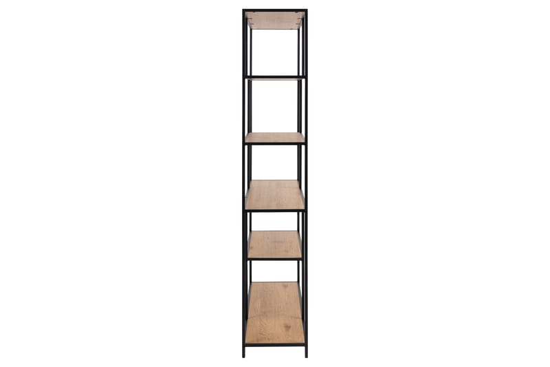 Hasslevik Bokhylla 135x35 cm 4 Hyllor - Natur/Matt Svart - Förvaring - Hylla - Bokhylla