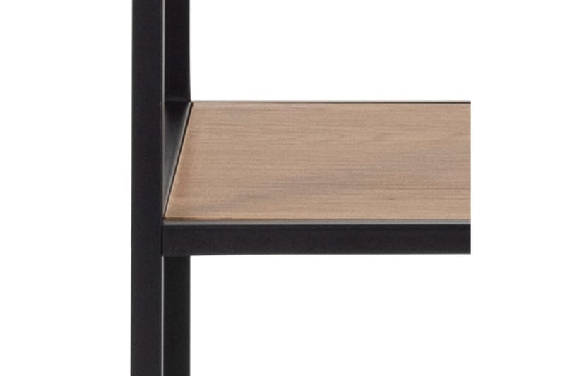 Hasslevik Bokhylla 135x35 cm 4 Hyllor - Natur/Matt Svart - Förvaring - Hylla - Bokhylla