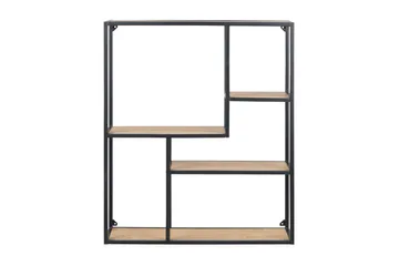 Hasslevik Bokhylla 75 cm - Vildek/Svart - Förvaring - Hylla - Bokhylla