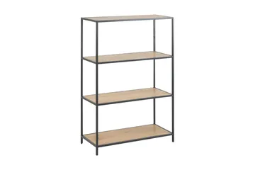 Hasslevik Bokhylla 77x114 cm - Vildek/Svart - Förvaring - Hylla - Bokhylla