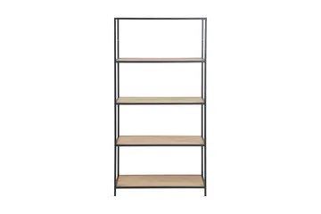 Hasslevik Bokhylla 77x150 cm - Vildek/Svart - Förvaring - Hylla - Bokhylla