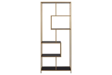 Hasslevik Bokhylla 77x35 cm 4 Hyllor - Svart - Förvaring - Hylla - Bokhylla