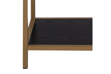 Hasslevik Bokhylla 77x35 cm 4 Hyllor - Svart - Förvaring - Hylla - Bokhylla
