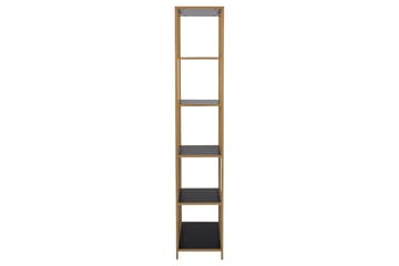 Hasslevik Bokhylla 77x35 cm 4 Hyllor - Svart - Förvaring - Hylla - Bokhylla