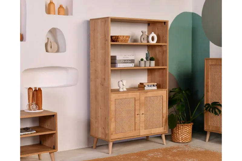 Hazeran Bokhylla 40 cm - Ek - Förvaring - Hylla - Bokhylla