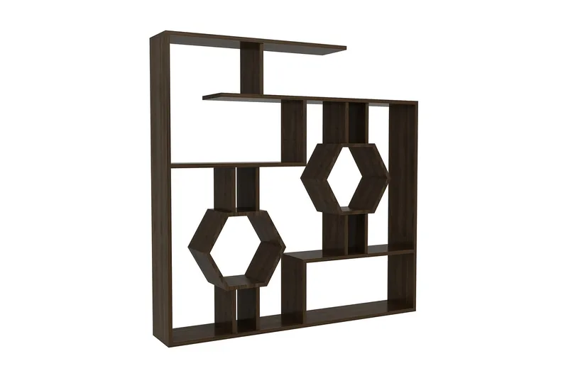 Hejde Bokhylla 134 cm - Brun - Förvaring - Hylla - Bokhylla