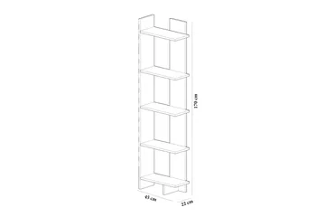 Hejde Bokhylla 22 cm - Valnötsbrun - Förvaring - Hylla - Bokhylla