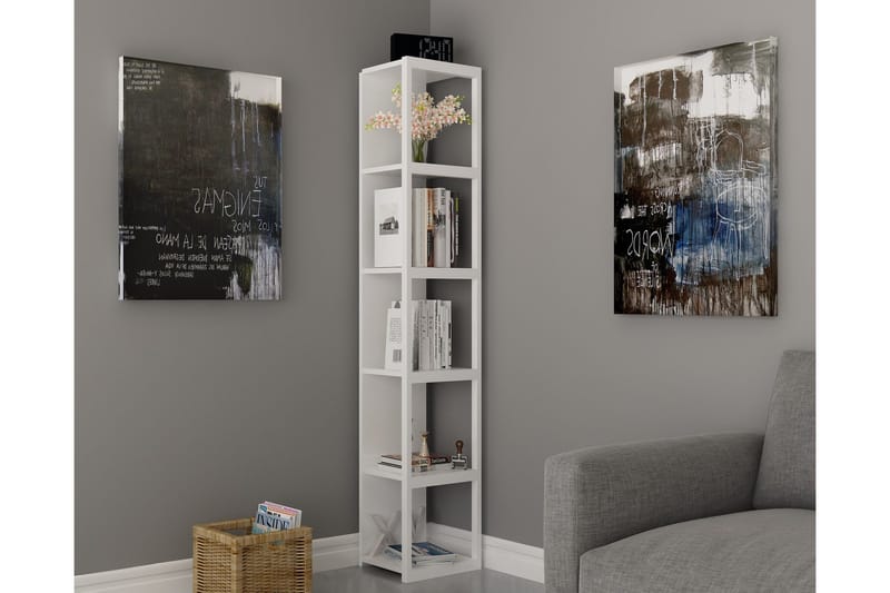 Hejde Bokhylla 34 cm - Vit - Förvaring - Hylla - Bokhylla