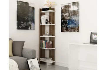 Hejde Bokhylla 45 cm - Brun/Vit - Förvaring - Hylla - Bokhylla
