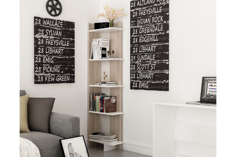 Hejde Bokhylla 45 cm - Vit - Förvaring - Hylla - Bokhylla