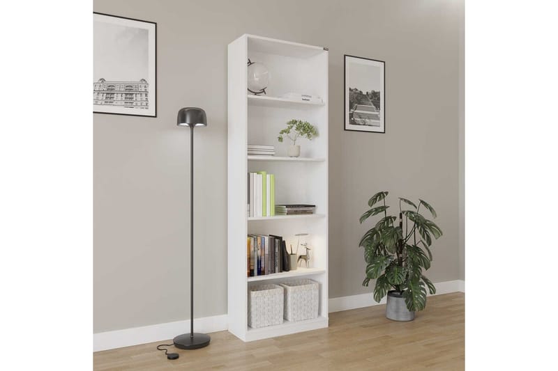 Bokhylla Hemani Vit - Vit - Förvaring - Hylla - Bokhylla