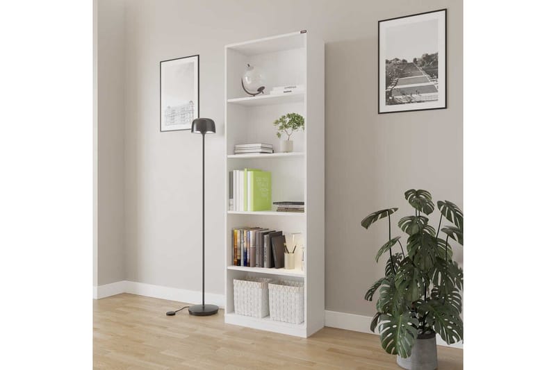 Bokhylla Hemani Vit - Vit - Förvaring - Hylla - Bokhylla