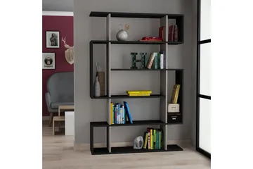 Homitis Bokhylla 108 cm i Mörkt Trä - Beige|Grå - Förvaring - Hylla - Bokhylla