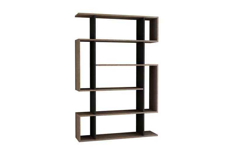 Homitis Bokhylla, Mörkgrå/Trä