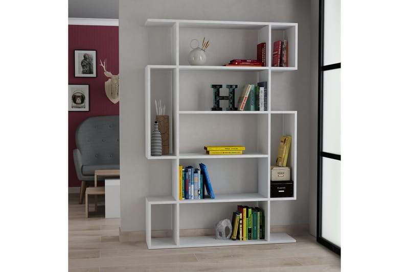 Homitis Bokhylla - Vit - Förvaring - Hylla - Bokhylla