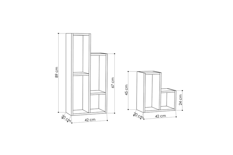 Homitis Hyllor - Mörkgrå - Förvaring - Hylla - Bokhylla