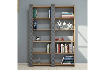 Hovdane Bokhylla 124 cm - Brun - Förvaring - Hylla - Bokhylla