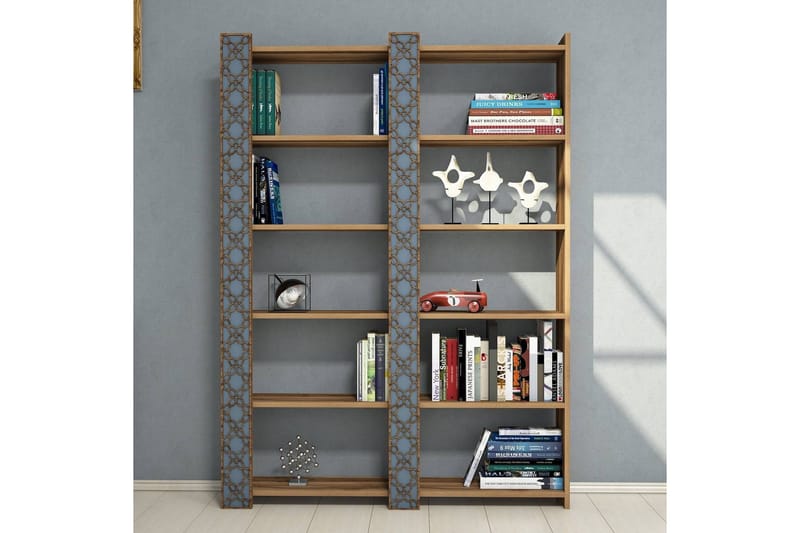 Hovdane Bokhylla 124 cm - Brun - Förvaring - Hylla - Bokhylla