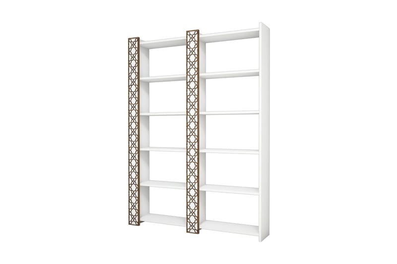 Hovdane Bokhylla 124 cm - Vit - Förvaring - Hylla - Bokhylla