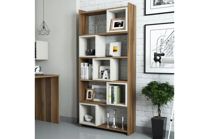 Hovdane Bokhylla 22 cm i Valnöt - Brun - Förvaring - Hylla - Bokhylla