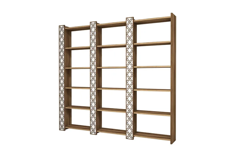 Hovdane Bokhylla 24 cm i Valnöt, Vit|Brun