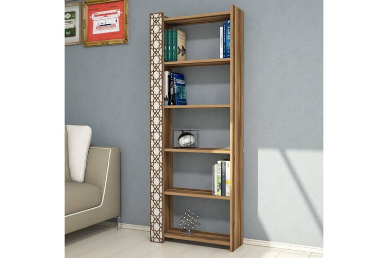 Hovdane Bokhylla 64 cm - Brun/Vit - Förvaring - Hylla - Bokhylla