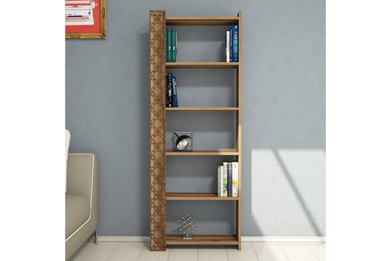 Hovdane Bokhylla 64 cm - Mörkbrun - Förvaring - Hylla - Bokhylla
