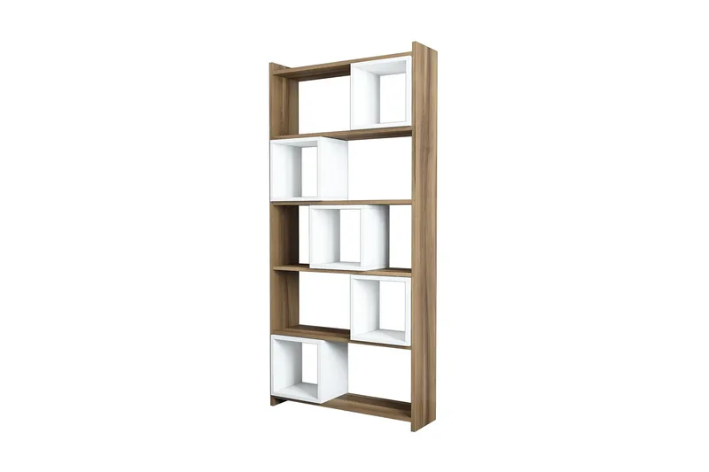 Hovdane Bokhylla 80 cm - Vit/Brun - Förvaring - Hylla - Bokhylla