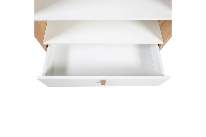 Hylla Helena Vit 80x40xh140 cm Mdf Naturlig/Vit - Förvaring - Hylla - Bokhylla