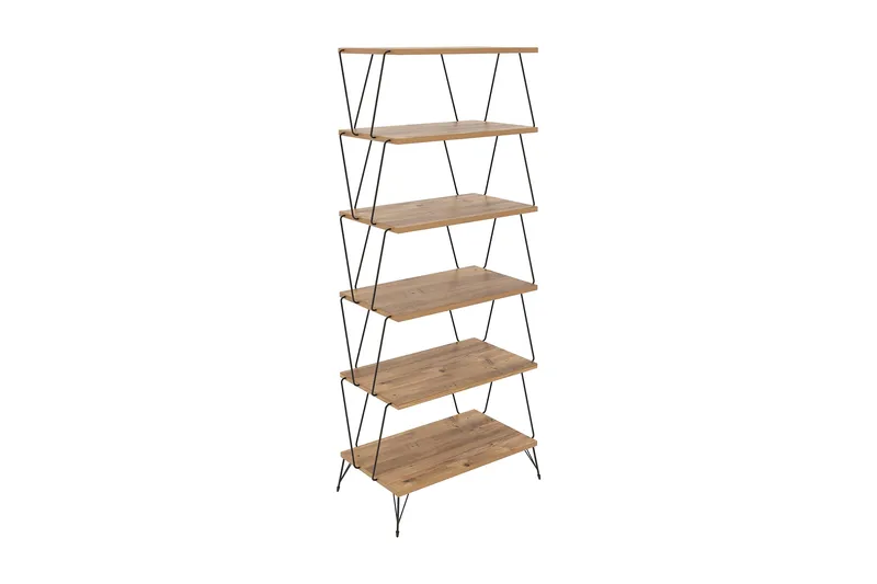 Igazz Bokhylla 48 cm 5 Hyllor i Ek, Ljusbrun