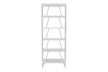 Igazz Bokhylla 48 cm 5 Hyllor i Målat Trä - Vit - Förvaring - Hylla - Bokhylla