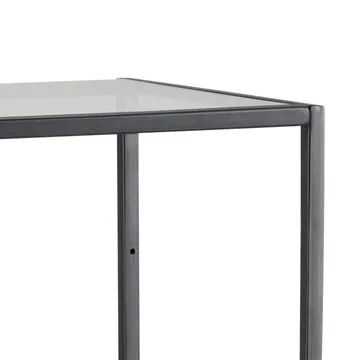 Ikaria Bokhylla 35 cm med 4 Hyllplan i Glas och Metall - Svart - Förvaring - Hylla - Bokhylla