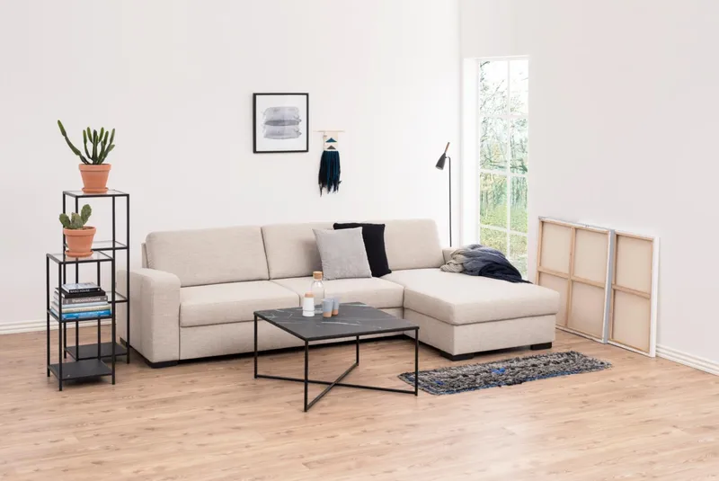 Ikaria Bokhylla 35 cm med 4 Hyllplan i Glas och Metall - Svart - Förvaring - Hylla - Bokhylla